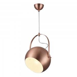 Iron Pendant Lamp F6302/1-250mm RD+WH ROSE
