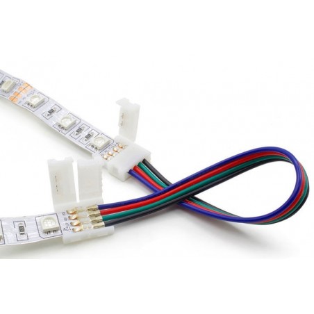 Led Strip connector RGB A2T-4P-10mm wire connection L-150mm both ends