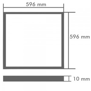LED панель квадратная встраиваемая (40 Ватт)