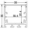 Profil din aluminiu pentru banda LED LMC-3535-3 35*35mm 2m/PC