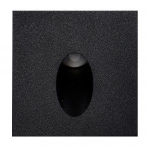 Square Steplight 5W, 80*80mm, black