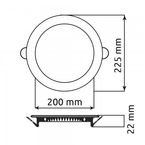 Round Ceiling Panel TS-P0118 (18W)