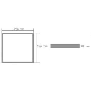 LED панель квадратная встраиваемая (48 Ватт)