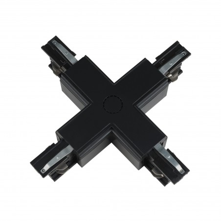 Track line conector 4x90° X Type black 4Wires BLACK H-04
