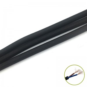 Decorativ Cablu 2*0.75dmm, black, m
