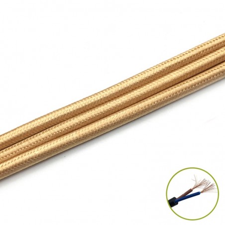 Decorativ Cablu 2*0.75mm, olive, m