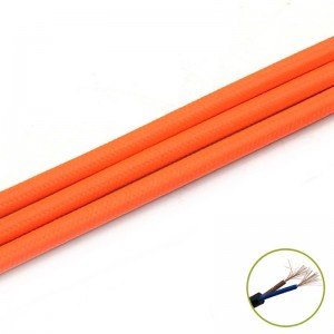 Decorativ Cablu 2*0.75mm, orange, m