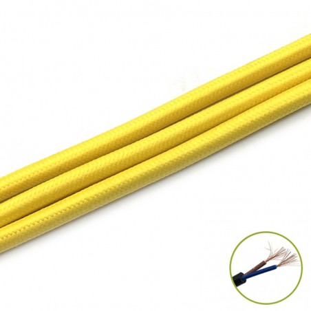 Decorativ Cablu 2*0.75mm, yellow, m
