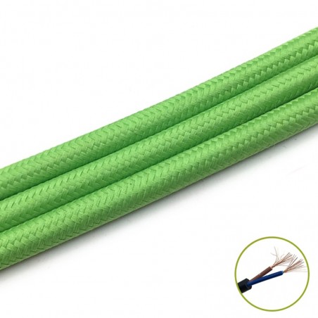 Decorativ Cablu2*0.75mm, green, m