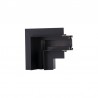 Magnetic recessed line conector LM-TL2-35, L -joint 90 degree,black