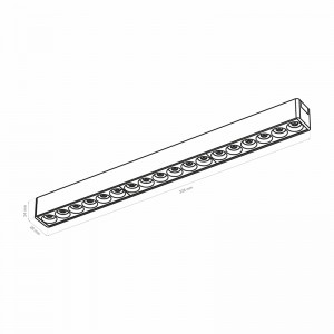 Grille lamp housing 12W,...